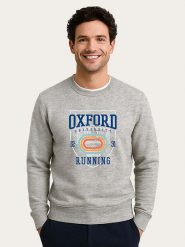 WOOOP Bluza "Oxford Universite Running" w kolorze szarym rozmiar: XXL. Szare bluzy Wooop, xxl, bez wzorów, bez kaptura. Za 120.45 zł.