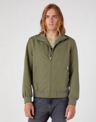 WRANGLER HARRINGTON JACKET MĘSKA KURTKA PRZEJŚCIOWA DUSTY OLIVE W481WWX45 112334267. Zielone kurtki Wrangler, m, bez wzorów, bez kaptura. Za 299.99 zł.