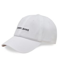 Czapka z daszkiem Tommy Hilfiger. Białe czapki z daszkiem Tommy Hilfiger, bez wzorów. Za 79.99 zł.
