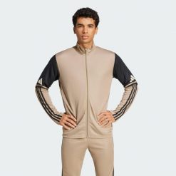 Bluza Squadra 25 Training. Brązowe bluzy z kapturem Adidas, l, bez wzorów, z materiału, z kapturem. Za 159.00 zł.