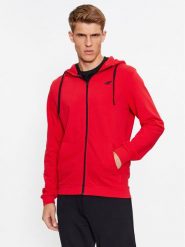 4F Bluza 4FAW23TSWSM695 Czerwony Regular Fit. Czerwone bluzy 4F, m, bez wzorów, z bawełny, bez kaptura. Za 99.99 zł.