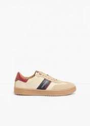 Skórzane sneakersy Camel Active. Brązowe buty sportowe casual bonprix, bez wzorów, bez zapięcia. Za 229.99 zł.