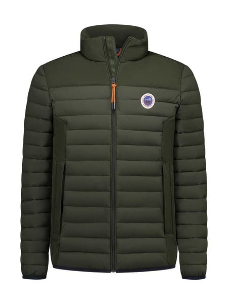 NEW ZEALAND AUCKLAND Kurtka pikowana w kolorze khaki rozmiar: M. Brązowe kurtki New Zealand Auckland, m, bez wzorów, bez kaptura. Za 410.94 zł.