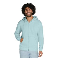 Męska Rozpinana Bluza Z Kapturem. Niebieskie bluzy z kapturem SG, m, bez wzorów, z bawełny, z kapturem. Za 150.99 zł.
