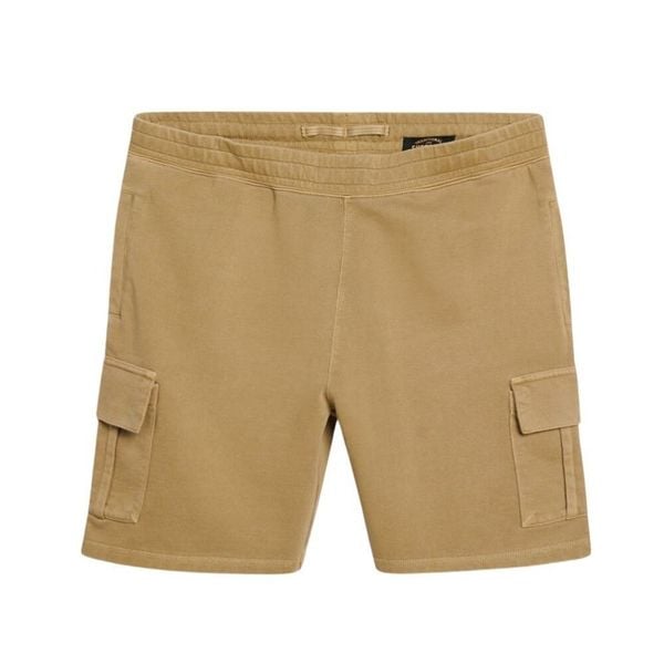 Spodenki cargo z kontrastowymi szwami Superdry. Brązowe szorty Superdry, m, bez wzorów. W wyprzedaży za 211.25 zł.