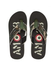 Aeronautica Militare Japonki 251SC310CT3593 Khaki. Brązowe japonki Aeronautica Militare, bez wzorów, z materiału. Za 179.99 zł.