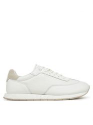 Calvin Klein Sneakersy Low Top Lace Up Tmbl Lth HM0HM01804 Biały. Białe buty sportowe casual CALVIN KLEIN, bez wzorów, ze skóry, bez zapięcia. Za 259.99 zł.
