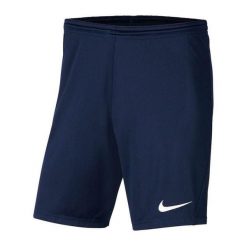 Męskie Spodenki Dry Park III. Niebieskie szorty Nike, m, bez wzorów, sportowe. Za 102.99 zł.