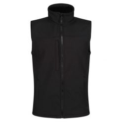 Męska Kamizelka Softshell Flux. Czarne kurtki softshell Regatta, m, bez wzorów, z softshellu, bez kaptura. Za 164.99 zł.