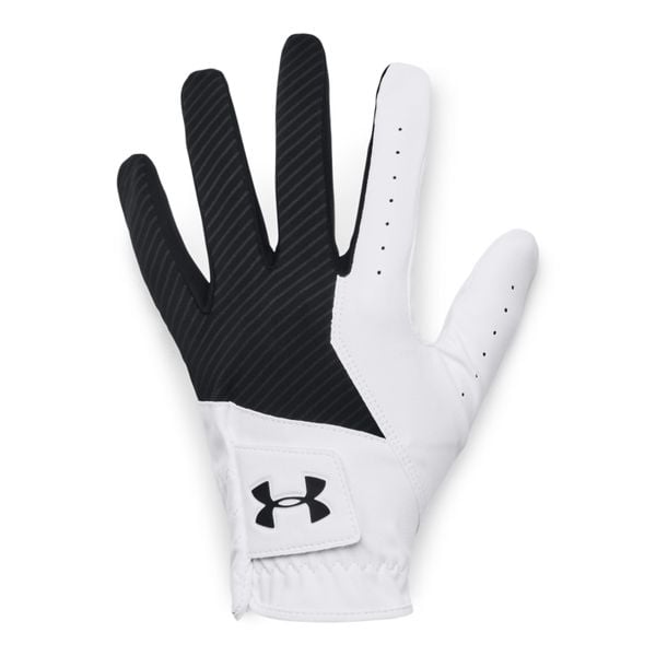 Rękawiczki golfowe Under Armour Medal. Czarne rękawiczki Under Armour, bez wzorów, z syntetyku. Za 124.50 zł.