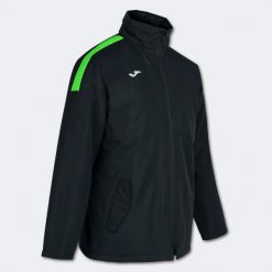 Kurtka sportowa wiatrówka męska Joma Trivor. Czarne kurtki przeciwdeszczowe Joma, m, bez wzorów, bez kaptura. W wyprzedaży za 228.90 zł.
