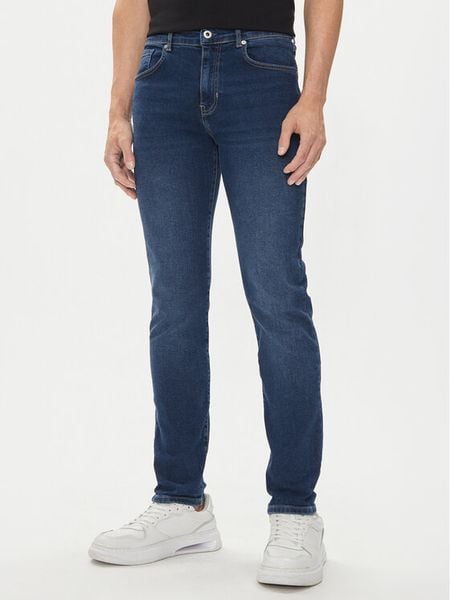 Karl Lagerfeld Jeans Jeansy 245D1102 Granatowy Skinny Fit. Niebieskie jeansy Karl Lagerfeld Jeans, m. Za 299.99 zł.