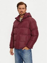 Pepe Jeans Kurtka zimowa Tobias PM403031 Czerwony Regular Fit. Czerwone kurtki Pepe Jeans, na zimę, m, bez wzorów, z jeansu, bez kaptura. Za 629.99 zł.
