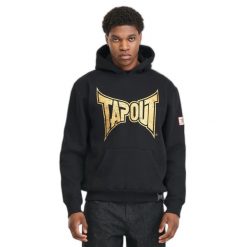Bluza z kapturem Tapout Poway. Czarne bluzy z kapturem TAPOUT, xl, bez wzorów, z bawełny, z kapturem. Za 247.50 zł.