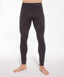Spodnie męskie z wełną merino Brubeck THERMO WOOL by Pustelnik. Czarne bielizna termoaktywna Brubeck, na zimę, m, bez wzorów, z dzianiny, bez ramiączek, narciarskie. Za 183.49 zł.