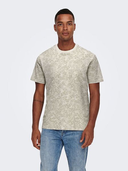 ONLY & SONS Koszulka "Onsperry" w kolorze beżowym rozmiar: XXL. Brązowe bezrękawniki Only & Sons, xxl, bez wzorów, bez kołnierzyka, bez ramiączek. Za 39.31 zł.