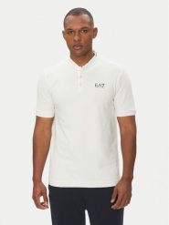 EA7 Emporio Armani Polo 7M000183 AF13511 U0005 Biały Regular Fit. Białe koszulki polo EA7 Emporio Armani, m, bez wzorów, z bawełny, bez kołnierzyka, bez ramiączek. Za 319.99 zł.