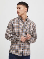 Blend Koszula 20715810 Granatowy Regular Fit. Niebieskie koszule Blend, m, bez wzorów, z bawełny, bez kołnierzyka, bez ramiączek. Za 79.99 zł.