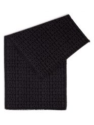 BOSS Szalik - Tadic Mężczyźni wiskoza czarny|szary, ONE SIZE. Czarne szaliki Boss, bez wzorów, z wiskozy. Za 299.95 zł.