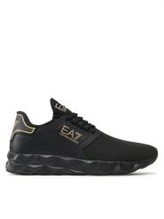 EA7 Emporio Armani Sneakersy X8X123 XK300 R384 Czarny. Czarne buty sportowe casual EA7 Emporio Armani, bez wzorów, z materiału, bez zapięcia. Za 619.99 zł.