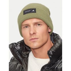 Czapka adidas. Zielone czapki zimowe Adidas, bez wzorów. Za 99.99 zł.