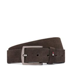 Pasek Tommy Hilfiger. Brązowe paski Tommy Hilfiger, bez wzorów. Za 209.99 zł.