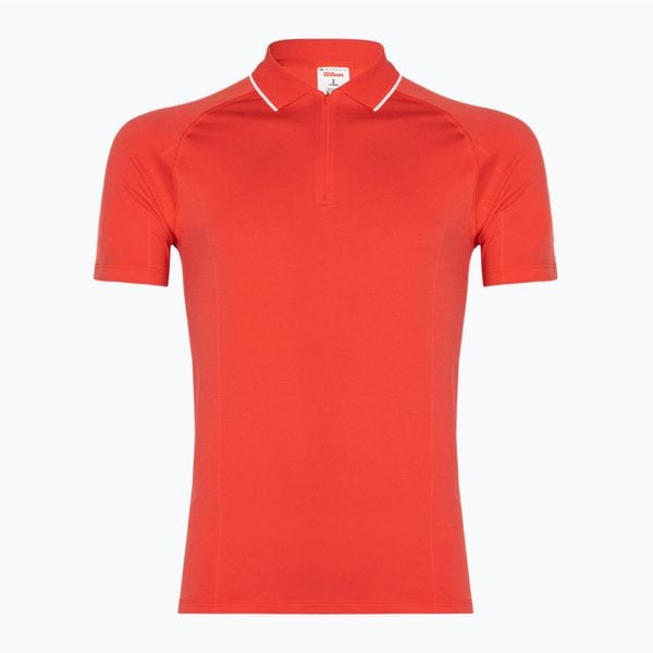 Koszulka męska Wilson Team Seamless Polo 2.0. Białe koszulki polo Wilson, m, bez wzorów, bez kołnierzyka, bez ramiączek, tenisowe. Za 229.99 zł.