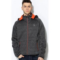 Ciemnoszara Bluza Gniter. Bluzy z kapturem marki Born2be. Za 74.99 zł.