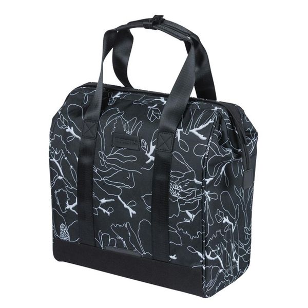 Torba na zakupy Grand, kwiatowa. Czarne torby na laptopa BASIL. Za 294.80 zł.