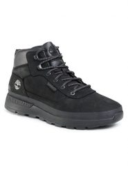 Timberland Trzewiki Field Trekker Mid Hiker TB0A1ZPU015 Czarny. Czarne botki sznurowane Timberland, bez wzorów, z nubiku, bez obcasa, bez zapięcia. Za 649.99 zł.