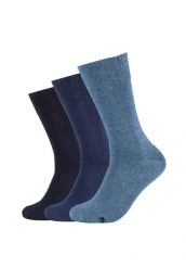 Skarpetki sportowe męskie 3pk Men's Basic Socks. Niebieskie skarpetki sportowe Skechers, bez wzorów, z bawełny. Za 29.99 zł.