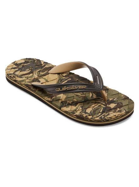 Sandały dla Mężczyzn OAHUEY Zielony. Zielone sandały Quiksilver, z gumy, bez zapięcia. Za 69.99 zł.