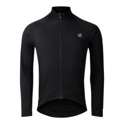 Dżersej z długim rękawem Dare 2B Chaser. Czarne bluzki z długim rękawem Dare 2B, bez wzorów, z dżerseju, bez kołnierzyka, bez ramiączek. W wyprzedaży za 362.00 zł.