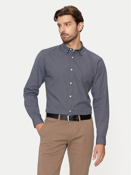 Jack & Jones Koszula Matheo 12261090 Czarny Slim Fit. Czarne koszule Jack & Jones, m, bez wzorów, z bawełny, bez kołnierzyka, bez ramiączek. Za 99.99 zł.