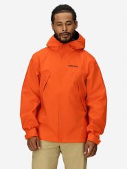 Marmot Kurtka funkcyjna "Precip Eco Pro" w kolorze czerwonym rozmiar: XL. Czerwone kurtki outdoor i hardshell Marmot, xl, bez wzorów, z materiału, bez kaptura. Za 265.39 zł.