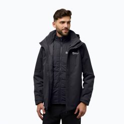Kurtka 3w1 męska Jack Wolfskin Romberg 3In1. Szare kurtki Jack Wolfskin, m, bez wzorów, bez kaptura. Za 1,289.00 zł.