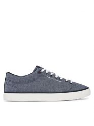 Tommy Hilfiger Tenisówki Th Hi Vulc Core Low Chambray FM0FM05818 Niebieski. Niebieskie trampki Tommy Hilfiger, m, bez wzorów, bez zapięcia. Za 329.99 zł.