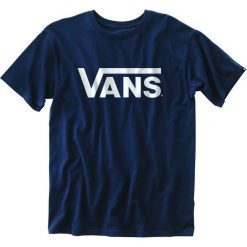 Vans T-Shirt Męski Mn Vans Classic Navy/White S. Białe t-shirty sportowe Vans, bez wzorów, z bawełny, bez ramiączek. Za 115.00 zł.