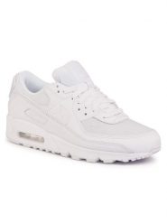 Nike Sneakersy Air Max 90 CN8490 100 Biały. Białe buty sportowe casual Nike, bez wzorów, z materiału, bez zapięcia. Za 639.99 zł.