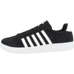Buty do chodzenia męskie K-Swiss Court Tiebreak Sde. Czarne buty sportowe casual K-SWISS, bez wzorów, z materiału, bez zapięcia. Za 189.00 zł.