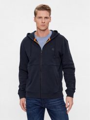 Boss Bluza Zetalky 50508578 Granatowy Regular Fit. Niebieskie bluzy Boss, m, bez wzorów, z bawełny, bez kaptura. Za 399.99 zł.