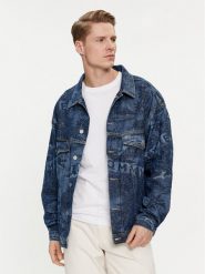 Tommy Jeans Kurtka jeansowa Aiden DM0DM18971 Niebieski Oversize. Niebieskie kurtki Tommy Jeans, l, bez wzorów, z bawełny, bez kaptura. Za 499.99 zł.