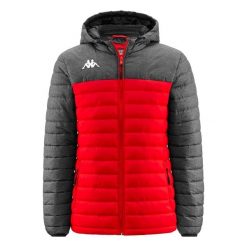 Kurtka puchowa Kappa Lamezio. Czerwone kurtki Kappa, na zimę, m, bez wzorów, z puchu, bez kaptura. W wyprzedaży za 288.10 zł.