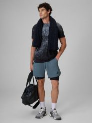 4F Spodenki treningowe szybkoschnące męskie - zielone L. Zielone krótkie spodenki sportowe 4F, l, bez wzorów, sportowe. Za 169.99 zł.