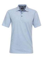CASAMODA Koszulka polo w kolorze błękitnym rozmiar: L. Niebieskie koszulki polo CASAMODA, l, bez wzorów, bez kołnierzyka, bez ramiączek. Za 132.67 zł.