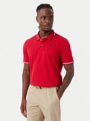 Beverly Hills Polo Club Polo P-SS26M-P2525 Czerwony Regular Fit. Czerwone koszulki polo Beverly Hills Polo Club, m, bez wzorów, z bawełny, bez kołnierzyka, bez ramiączek. Za 143.99 zł.