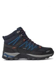 CMP Trekkingi Rigel Mid Wp 3Q12947 Granatowy. Niebieskie botki sznurowane CMP, bez wzorów, ze skóry, bez obcasa, bez zapięcia. Za 499.99 zł.