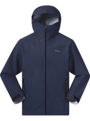 Bergans Kurtka przejściowa w kolorze granatowym rozmiar: L. Niebieskie kurtki Bergans, l, bez wzorów, bez kaptura. Za 355.78 zł.