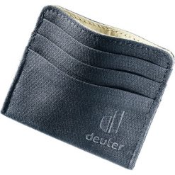 Portfel deuter Card. Czarne portfele Deuter, bez wzorów, z materiału. Za 73.99 zł.