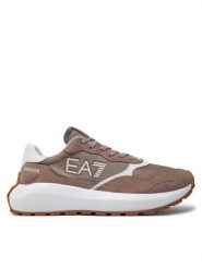 EA7 Emporio Armani Sneakersy X8X186 XK401 U238 Beżowy. Brązowe buty sportowe casual EA7 Emporio Armani, bez wzorów, z materiału, bez zapięcia. Za 419.99 zł.